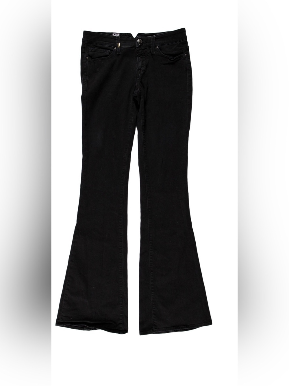 M Missoni Black Low Rise Flare Wide Leg Jeans Size S
